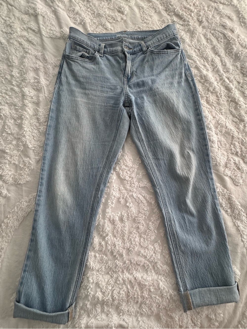 Old Navy Light Wash Mid-Rise Wow Boyfriend Jeans
